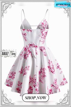 Sexy Casual Women Dress Plus Size Flower Print Ladder Cut Plunge Front Dress Spaghetti Strap Fashion Party Dress Vestidos Fitted Floral Print Suspender Dress For Party, Spring Floral Print Suspender Dress For Party, Spring Fitted V-neck Suspender Dress, White V-neck Suspender Dress For Party, Fitted V-neck Suspender Dress For Spring, Pink V-neck Suspender Dress For Spring, Backless Suspender Dress For Spring, Backless Suspender Dress For Date Night In Spring, Spring Strappy Mini Dress