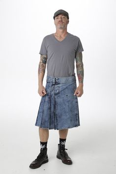 The Stonewash Blue Denim Kilt features a classic denim look complete with iconic stitching and a stonewashed color gradient. There are pleats on the side that help enhance the look.  #StoneWashBlueDenimKilt #BlueDenimKilt #Kilt #StoneBlueDenimKilt #DenimKilt #KiltsForSalae #StoneDenimKilt #KiltsForMen #ScottishKilts #Fashion #MensStyle #MensFashion #Fashion Pre-washed Fitted Denim Bottoms, Pre-washed Recycled Denim Blue Bottoms, Fitted Stonewashed Denim Bottoms, Stonewashed Fitted Denim Bottoms, Spring Stonewashed Denim Bottoms, Dark Wash Stonewashed Bottoms For Spring, Spring Dark Wash Stonewashed Bottoms, Spring Stonewashed Dark Wash Bottoms, Fitted Washed Blue Recycled Denim Bottoms