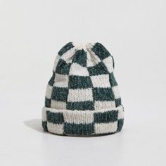 Stssy Crochet Checkered Beanie In Green Stssy Crochet Checkered Beanie In Green Is Made From 100% Polyester Featuring Checkered Jacquard Detail. Standard European Unisex Sizing. One Size. Trendy White Knit Hat, Crochet Checkered Beanie, Checkered Beanie, Crochet Checkered, Striped Beanie, Green Stripes, Accessories Hats, Mens Accessories, Man Shop