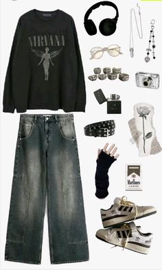 Rockstar Guy Outfit, Goth Nonbinary Outfits, Grunge X Academia, Different Styles Fashion List Names, 90 Grunge Outfits Men, Dark Y2k Fashion, Alt Transmasc Outfits, Grunge Man Outfit, Emo Skater Outfits