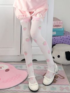 The price is for a pair of socks only, others are not included. Cute Knee Socks, Kawaii Finds, Alice Outfit, Kawaii Stockings, Cute Kawaii Outfits, Kawaii Outfit Ideas, Kawaii Socks, Cute Stockings, Future Clothes