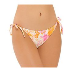 Juniors Ninety-Nine Degrees Tropical Floral Side-Tie Hipster Swim Bikini Bottoms -New With Tags -Size Xl (15-17) -Color :Retro Bouquet. Tropical Pinks, Yellows And Oranges -Adjustable Side Ties -Midrise Sits On The Hip -Elastic Waistband -Low-Impact -Nylon, Spandex -Lining: Polyester -Hand Wash -Sku #61229650 - Spring Beach Swimwear With String Tie, Multicolor Swimwear With String Tie For Beach Season, Multicolor Beach Swimwear With String Tie, Multicolor String Tie Swimwear For Vacation, Multicolor String Tie Swimwear For Beach, String Tie Swimwear For Beach Party, Casual Tied Swimwear For Spring, Retro Bouquet, Tropical Floral