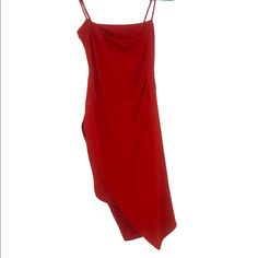 Cayenne Red Asymmetrical Dress With Opening On Right Side And Exposed Slip Piece. Drape Neck And Flattering Strategic Folds Throughout Dress. Side Zipper Enclosure And Adjustable Straps. Did Not Notice Slight Stains Near Bottom On Front And Back (Pictured; The Small Circles) Before Bringing Home. Not Noticeable Given Drapes Of The Dress. Would Most Likely Come Out With A Dry Clean. Open To Offers! Red Fitted Draped Midi Dress, Red Sleeveless Asymmetrical Dress, Red Asymmetrical Hem Midi Dress For Date Night, Red Midi Dress With Asymmetrical Neckline For Date Night, Red Midi Dress With Asymmetrical Hem For Date Night, Red Fitted Sleeveless Asymmetrical Dress, Red Asymmetrical Sleeveless Evening Dress, Red Sleeveless Asymmetrical Evening Dress, Red Sleeveless Asymmetrical Dress For Evening