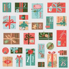 Christmas Hand Drawn Advent Calendar Fabric Panel - ineedfabric.com Advent Calendar Fabric, Design Flyers, Calendar Christmas, Graphics Fairy, Design Nails, Christmas Advent Calendar, Fabric Panel, Digital Print Fabric, Christmas Illustration