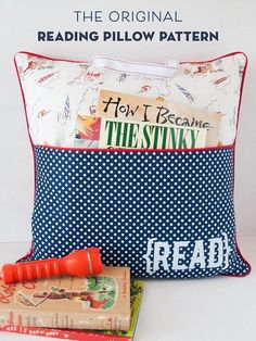 the original reading pillow pattern is easy to sew