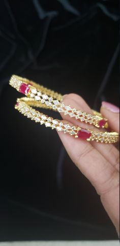 "Bangles Set, 2 Bangle set, 22k Gold Plated, White CZ Bangles Set, Wedding Bangles, Mix n Match bangles * Handcrafted Gold Plated 4 Bangle Set. Sold as a set. * Bangles with high quality CZ stones. * High Quality 22K Gold Plated. Bangles Sizes : 2.4 inches= ( 2.25\" diameter of the inner circle) ; 2.6 inches = ( 2.42\" diameter of the inner circle); 2.8inches = (2.54\" diameter of the inner circle) The gorgeous gold-plated bangles set best exemplifies the careful craftsmanship done on it -- spec Hand Set Gold Plated Bracelets For Weddings, Gold Plated Round Bangle For Wedding, Gold Plated Bracelets With Stone Work For Wedding, Wedding Gold Plated Bracelets With Stone Work, Wedding Gold-plated Hand-set Bracelets, Gold Plated Stone Work Bracelets For Weddings, Hand Set Gold Plated Bangle For Wedding, Gold Plated Wedding Bracelets With Stone Work, Adjustable Green Bangle For Wedding