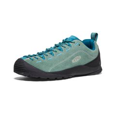 Women's Jasper Suede Sneakers | Dark Forest/Deep Lagoon | KEEN Footwear Lace-up Hiking Boots With Abzorb Midsole For Outdoor Activities, Functional Lace-up Hiking Boots For Climbing, Low-top Hiking Boots With Laces For Walking, Low-top Trail Running Shoes With Abzorb Midsole For Hiking, Casual Leather Lace-up Trail Running Shoes, High-top Sports Sneakers With Lacing, Low-top Sneakers With Vibram Sole For Walking, Low-top Leather Sneakers For Climbing, Casual Hiking Boots With Round Toe For Climbing