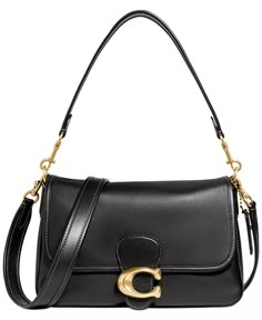 COACH - Tabby Soft Leather Shoulder Bag Coach Tabby Pillow Bag Black, Soft Tabby Shoulder Bag, Coach Soft Tabby, Tabby Shoulder Bag, Coach Tabby, Girly Bags, Fancy Bags, Pretty Bags, Purse Accessories