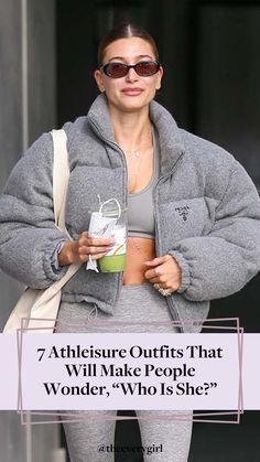 Cute Fall Athleisure Outfits, Fall Altheisure Outfits, Cute Workout Outfits Fall, Casual Outfits Athleisure, Athletic Wear Outfits Casual, Athleisure Set Outfits, Athleisure Date Outfit, Chic Activewear Outfit, Cream Athleisure Outfit