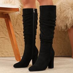 Super Cute And Stylish Ships In 5-10 Business Days Timeless Fits, Rose Shoes, Rose Black, Long Boots, Heeled Ankle Boots, Womens High Heels, Western Style, Shoes Heels Boots, Shoes Women