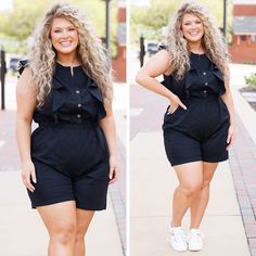 Everyone will want to know what's happening with you when you step out in this gorgeous romper! The classic black color is adorable and the flirty fit is perfect for for a casual outing or date night! Style it with some cute accessories and heels for the ultimate chic look!
97% Cotton, 3% Spandex Elegant Black Jumpsuits And Rompers For Day Out, Black Flirty Jumpsuits And Rompers For Summer, Black Sleeveless Flirty Jumpsuits And Rompers, Black Flirty Jumpsuit For Date Night, Flirty Black Jumpsuit For Date Night, Black Sleeveless Flirty Jumpsuit, Black Jumpsuits And Rompers For Day Out In Spring, Black Jumpsuits And Rompers For Spring Day Out, Black Jumpsuits And Rompers For Spring Night Out