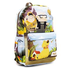 WondaPop Disney Nylon Backpacks are known for their whimsical Disney prints and designs. This beautiful, colorful backpack features eye poppingimagesof characters from Disney's Up. The bag hasfabric straps for putting pins on. Disney Prints, Disney Up, Colorful Backpacks, Laptop Sleeve, Laptop Sleeves, Cleaning Wipes, Fitness Fashion, Polyester Fabric, Tablet