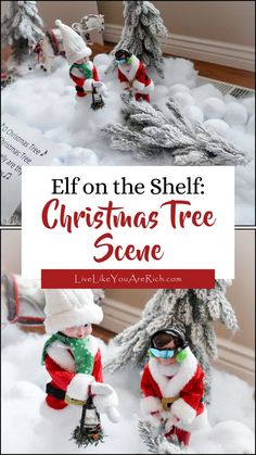 Looking to recreate the enchanting Elf on the Shelf: Oh Christmas Tree scene? Here's all you need: a sleigh, a horse, a snowy landscape, a saw for Pepper, a lantern for Winter, and, of course, that beautiful Christmas tree. Follow step-by-step instructions for a magical holiday setup.