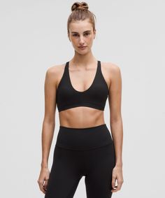 Airflow While You Flow. This Buttery-Soft Yoga Bra Has A Scoop Neckline And A Strappy Open Back For A Breezy Practice. Designed For Yoga. Intended For Low-Impact Activities. Pockets For Optional, Removable Cups. | Nulu Strappy Scoop-Neck Bra Light Support, A/B Cup Fashion Copenhagen, Soft Yoga, Strappy Bra, B Cup, Tank Top Dress, Yoga Bra, Womens Bras, Back Women, Lululemon Women