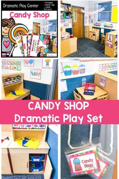 the candy shop dramatic play set is perfect for any child's room or classroom