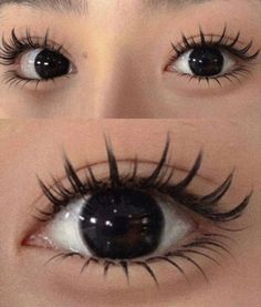 Manhua Lashes Makeup, Round Eyes Aesthetic, Douyin Lashes, Bridal Nails Wedding, Membentuk Alis, Wedding Nails French, Swag Makeup