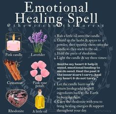 Healing Spell, Wicca Recipes, Jar Spells, Wiccan Magic, Witch Spirituality, Magic Spell Book, Healing Spells, Magical Herbs