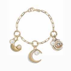 Triple Moon Charm Collector Bracelet Metal Moon Charm Bracelet Jewelry, Spiritual Moon Phase Bracelet Jewelry, Sun And Moon Design Jewelry Bracelet As Gift, Sun And Moon Design Jewelry Bracelet Gift, Spiritual Moon Phase Bracelet, Sun And Moon Design Bracelet For Gift, Celestial Charm Bracelet With Moon Charm As A Gift, Celestial Moon Charm Bracelet As Gift, Celestial Moon Charm Bracelet For Gift