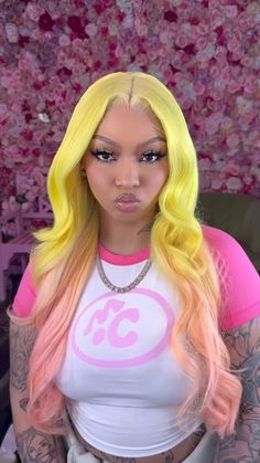 Two Color Lace Front Wigs, Wig Custom Color, Cute Hairstyles On Wigs, Colored Wig Installs, Colored Wig Hairstyles, Wig Hair Colors, Color Hair Ideas For Black Women, Wig Colors Black Women, Wig Color Ideas