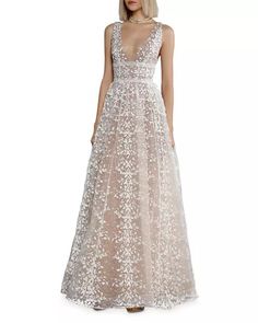 BRONX AND BANCO - Megan Lace Maxi Dress Bronx And Banco Megan Dress, Hanbok Wedding Dress, Embroidered Lace Wedding Dress, White Evening Gowns, Bronx And Banco, Gold Maxi Dress, White Dress Formal, White Lace Maxi Dress, Lace Formal Dress