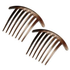 Unique Bargains 2 Pcs French Twist 7 Teeth Comb Small Side Combs Teeth Hair Combs Hair Clip Comb Resin 4.1"x3.31" Brown Features: These hair clip combs are made of resin material, durable and small, and comfortable to daily wear. The hair combs are good quality combs. Classic hair side combs for ladies. Good for DIY and crafting, you can combine the side comb with beads, ribbons, rhinestones, crystals, and metal into an exquisite hair comb. A fashion hair tool for curly wavy straight, and frizzy