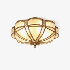 a ceiling light that has been designed to look like an art deco style lamp fixture