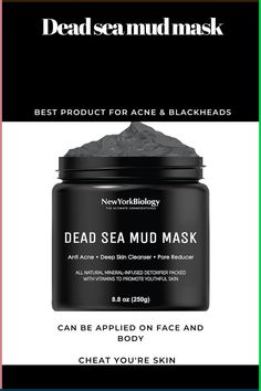 **Best Holiday Gift Guide:** This daily acne treatment suits all skin types—dry, normal, oily, combination, and sensitive. Gentle yet effective, it's a perfect holiday gift for 2023. *Note: Do not apply to broken skin.*

**Mineral-Infused Clarifying Mud Mask:** Features Dead Sea mineral mud, aloe vera, calendula oil, Vitamin E, and jojoba oil to purify and unclog pores.

**All skin types** Pore Reducer, Mud Masks, Mask For Face, Dead Sea Mud Mask, Brightening Skincare, Dead Sea Mud, Toxic Skincare, Calendula Oil, Reduce Pores