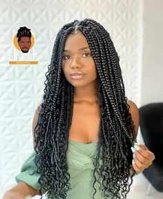 Box Braids Ideas, Braids With Curly Ends, Red Box Braids, Triangle Braids, Triangle Box Braids, Medium Box Braids, Big Box Braids, Blonde Box Braids