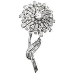 En Tremblant Platinum 16.00 Carat Diamond Flower Brooch For Sale at 1stDibs Diamond Flower Brooch For Formal Occasions, Formal Diamond Flower Brooch, Classic Platinum Brooch With Brilliant Cut, Diamond Brooches In Brilliant Cut White Gold, Elegant Diamond Flower Brooch, White Gold Diamond Brooch With Brilliant Cut, Elegant Diamond Flower Brooches, Classic White Gold Brooch With Brilliant Cut, Classic Diamond Brilliant Cut Brooch