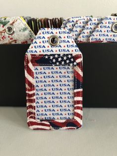 You can also find it from ETSY at https://www.etsy.com/shop/blhandmade/ This tag is handmade in USA. Looking for a special tag for an event or for your travel luggage? Now you can place a custom order with this fabric tags. I have various of colorful, durable, adorable handmade tags. It is a compliment to your bag, backpacks, luggage, diaper bags, knitting project bags, travel accessories, etc. It is very easy to help you to spot your bags in a crowd. The see through vinyl pocket allows you to c Red Rectangular Luggage Tag, Blue Rectangular Luggage Tag, Rectangular Luggage Tag With Id Window For Personal Use, Rectangular Badge Holder With Id Window As Gift, White Rectangular Badge Holders For Everyday Use, Rectangular Badge Holder With Id Window, White Rectangular Badge Holder For Personal Use, Rectangular Luggage Tag With Id Window As Gift, Rectangular Luggage Tag With Id Window