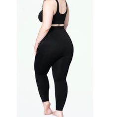 Empetua High Waisted Shaping Black Leggings Silicone Stay Put Grippers At Waist Band High Compression Nwt New With Tags Size 3xl Black High Waist Tights With Wide Waistband, Tight Black Bottoms With Wide Waistband, Black High Stretch Pants With Wide Waistband, Black High Stretch Shapewear Leggings, High Waist Black Shapewear Pants, Black High Waist Shapewear Pants, Black High-waist Shapewear Pants, Fitted Black Shapewear Pants, Black Fitted Shapewear Pants