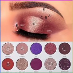 Jaclyn Hill Bling Boss Looks, Eyeshadow Looks Step By Step, Jaclyn Hill Makeup, Winter Eyeshadow, Morphe Eyeshadow, Makeup Morphe, Personal Stamp, Purple Palette, Morphe Palette