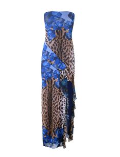 Blue Leopard Print Dress, Blue And Leopard Outfit, Tiger Mist Outfits, Tigermist Dress, Tiger Mist Dress, Tiger Print Dress, Blue Flower Dress, Xmas 2024, Cheetah Dress