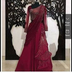 Gown For Engagement, Designer Dresses Elegant, Reception Outfits, Long Gown Design, Lehenga Designs Simple, Fancy Sarees Party Wear, Pakistani Fancy Dresses, Half Saree Designs, Fancy Dresses Long