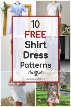 the top ten free shirt dress patterns