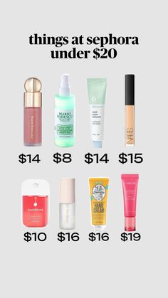 #sephora #20dollars #follow Sephora Under 20 Dollars, Sephora Items, Cardboard Skincare, Sephora Finds, Sephora Wishlist, Sephora Shopping, Sephora Products, Girls Vibes, Skincare Ideas