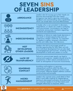 the seven sin's of leadership