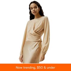 in stock Blouse For Women, Pale Gold, Silk Blouse, Blouses For Women, Pick Up, In Store, Buy Online, Silk, For Women