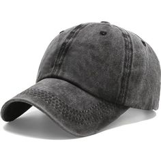 Color: Black(Washed) *Vintage Washed Distressed Cotton Baseball Cap, Classic And Timeless Style. Soft Fabric In Washed Style, 99% Cotton Made, Soft, Lightweight Denim Fabric, Make Sure Better Comfort Wearing. Dad Hat, Low Profile Unconstructed. *Adjustable Metal Buckle Back Closure, Great Fit For Most Head Sizes Ensure Comfort At All Times. Reinforced Professionally Hemming-Stitch, Lightweight But Durable Makes Baseball Cap Can Ensure Longtime Use. *Adjustable Size - One Size Fits Most: Head Cir Hat Flat Cap, Binnie Hat For Men, Luxury Short Brim Bucket Hat For Men, Stratus Hat Low Carhartt, Base Pro Hat, Fitted Hat Black Men, New Balance Baseball Cap, Hemming Stitch, Grey Hats