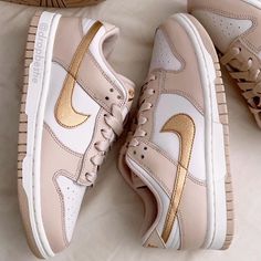 Nike Dunk Lows Phantom Metallic Gold Size W8 Like New - Worn 1 Time Still In Original Box Nike Dunk Lows, Dunk Lows, Shoes Nike, Nike Dunk, Nike Dunks, Metallic Gold, Womens Shoes Sneakers, Nike Shoes, Nike Women