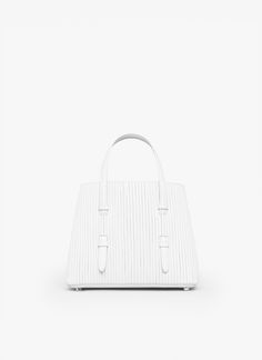 White Calf Leather Shoulder Bag With Double Handle, White Rectangular Calf Leather Shoulder Bag, White Calf Leather Bag For Everyday Use, White Calf Leather Tote Bag, Timeless Tote Bag With Handles, Designer Structured Shopping Bags, Timeless Double Handle Calf Leather Bag, Timeless Calf Leather Shopping Bag, Timeless Calf Leather Double Handle Bag