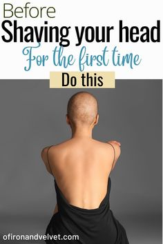 Do this before shaving your head for the first time - Of Iron and Velvet Short Natural Styles, Shaved Hair Women, Short Natural Haircuts, Braids With Shaved Sides, Shaving Your Head, Going Bald, Shave My Head, Diy Haircut, Bald Hair