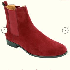 Men’s Suede Burgundy Chelsea Boots - Size 13 Brand New - Still In Box! Mens Biker Boots, Skechers Boots, North Face Boots, Ranger Boot, Military Combat Boots, Combat Boots Men, Brown Cowboy Boots, Burgundy Boots, Moc Toe Boots