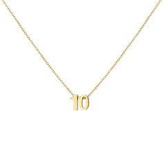 PRICES MAY VARY. Cute Number Necklace - Number 10 necklace is designed for you and your lovely daughter. Each number is unique to different people. It can represent the month of birth, age, anniversary, lucky number... Even just because you like it. The best gift for your daughter, granddaughter... Stainless Steel Necklace - Made of 18k gold plated stainless steel, skin touch is not allergic, nickel free, lead free, and hypoallergenic. The high quality chain and dainty number pendant are very si 111 Angel Number, Angel Number Necklace, Good Birthday Presents, Number Necklace, Choker Chain, Stainless Steel Chain Necklace, Gold Number, Number 10, Jewelry Birthday