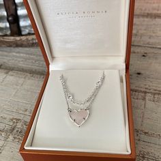 Brand New With Tags. Retails $68.00. Bonnie Jewelry, Love Rose, Quartz Necklace, Silver Roses, Womens Jewelry Necklace, Rose Quartz, New Color, In Love, Silver Necklace