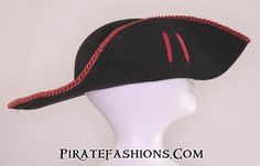 Adjustable Brimmed Pirate Hat, Pirate Hat With Curved Brim For Costume, Adjustable Flat Brim Costume Hat, Adjustable Wide Brim Pirate Hat, Pirate-style Brimmed Costume Hat, Adjustable Black Pirate Hat, Black Adjustable Pirate Hat, Adjustable Pirate Hat For Costumes, Adjustable Pirate Hat For Costume