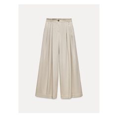 Pants with a high waist and front pleats. Front pockets and false back welt pockets. Wide leg. Front zip and button closure. Pleated Wide Leg Pants, Trench Coat Dress, Waistcoat Dress, Cardigan Sweater Vest, Cardigan Sweater Jacket, Tshirt Skirt, Pantalon Large, Jeans Rock, Pleated Pants