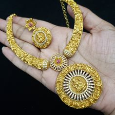 "Handmade item * Stunning Hand made Gold Plated Polki Necklace set * Necklace Set consists of Necklace & Hangings Earrings * Gold Color is a beautiful antique finish. * Necklace is adjustable with adjustable back chain *Earring Length: 1.5\", Earring Width: 1\" * Packed In box ideal for GiftingOn Request, We Can Add A Custom Message For Your Loved One (At No Additional Cost) :) Color, shades, texture displayed may slightly vary from the actual product due to digital image limitations. We request Polki Necklace Set, Back Chain, Gemstone Wedding, Chain Earring, Polki Necklace, Jewelry Bridal, Set Necklace, Hanging Earrings, Jewelry Gemstone