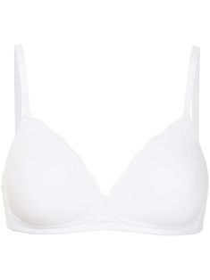 Elegant Camisole Bra With Delicate Straps, White Full Cup Nursing Bra With Adjustable Straps, White Stretch Nursing Bra With Removable Pads, White Feminine Bra With Lace Trim, Elegant White Bra With Spaghetti Straps, White Stretch Underwire Nursing Bra, White Nursing Bra With Removable Pads, White Stretch Push-up Nursing Bra, Classic Nursing Bra