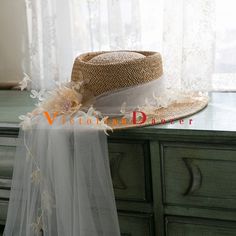 Women Vintage Bridal Mesh Flower Hat     Condition: Brand New   Color: Camel   Size: One Size(Brim length: 7cm Height: 10cm/Hat circumference: 56-58cm)   Material:Straw   Suitable season: Summer/Spring/Autumn/ Winter   Popular elements: flowers and Lace   Occasion : Wedding/Birthday/Holiday/Anniversary Celebration/Anniversary Celebration Bohemian Mini Hats For Summer Garden Party, Bohemian Mini Hats For Garden Party In Summer, Elegant Flower Mini Hats For The Beach, Summer Wedding Boater Hat With Curved Brim, Elegant Flower Mini Hats For Beach, Vintage Summer Wedding Boater Hat, Summer Wedding Fedora Mini Hat, Summer Wedding Sun Hat With Short Brim, Spring Bohemian Mini Hats For Wedding